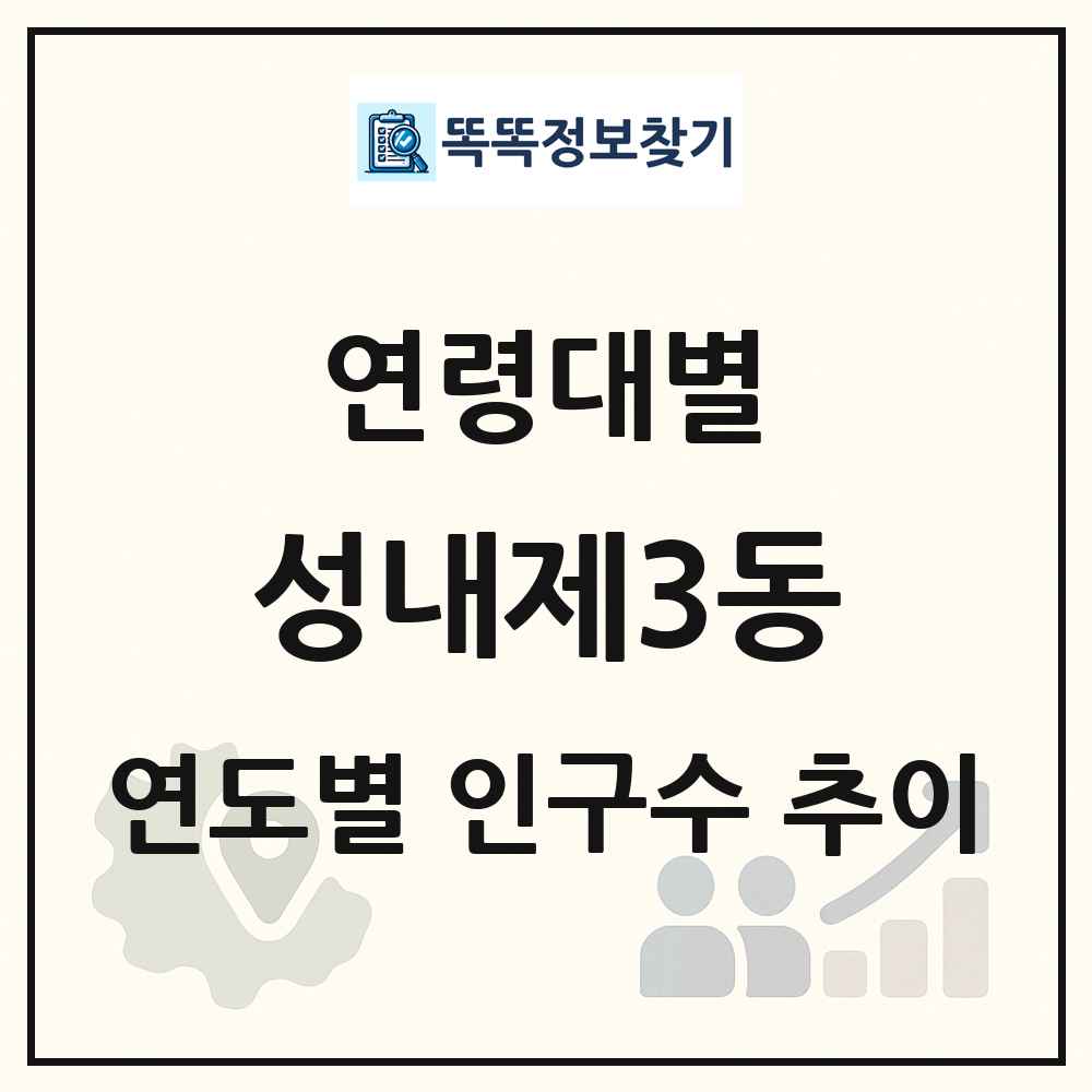 성내제3동 생애주기별 인구수 링크 그림
